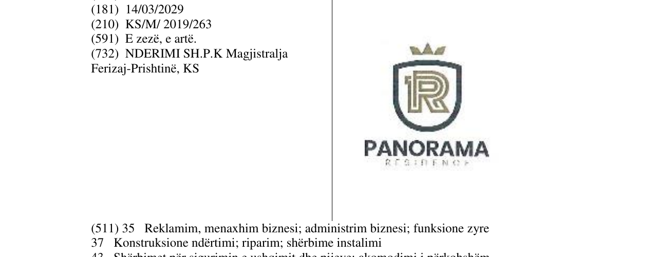 Zëri i markës PANORAMA në buletin