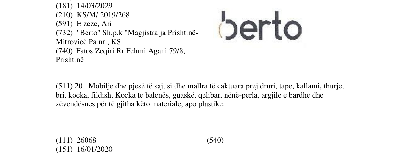 Zëri i markës berto në buletin