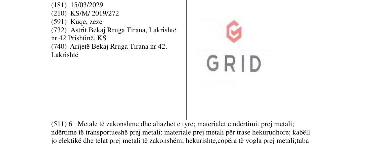 Zëri i markës GRID në buletin