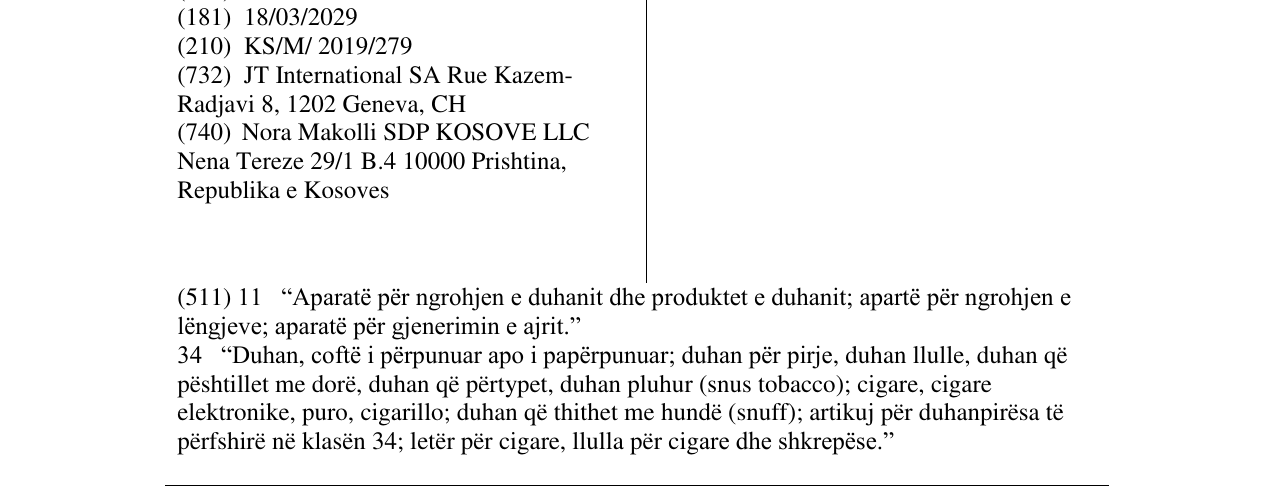 Zëri i markës PLOOM në buletin