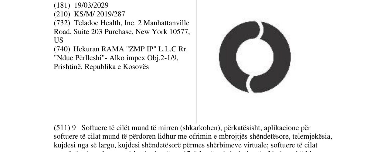 Zëri i markës Markë figurative në buletin