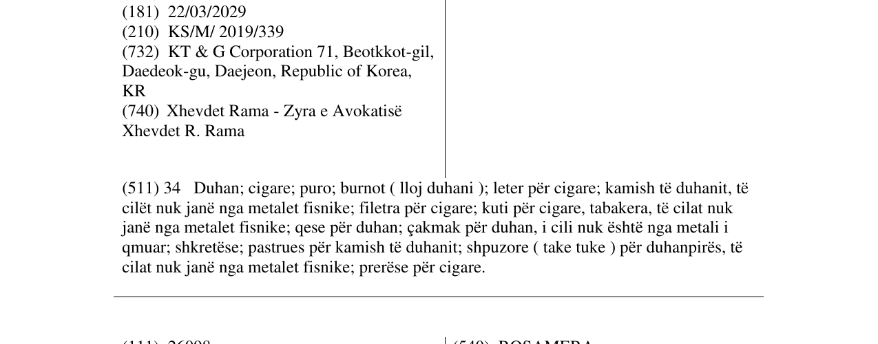 Zëri i markës BLOOMING në buletin
