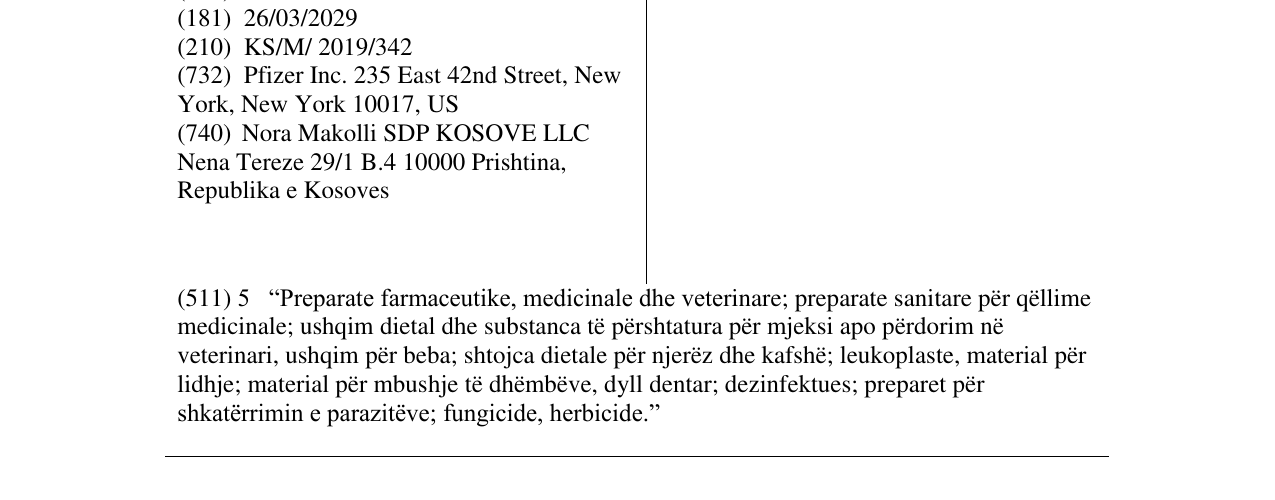 Zëri i markës LORVIQUA në buletin