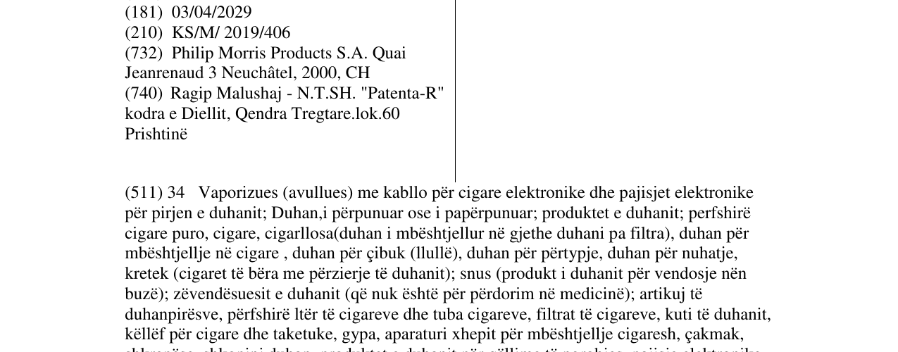 Zëri i markës IQOS HEATCONTROL në buletin