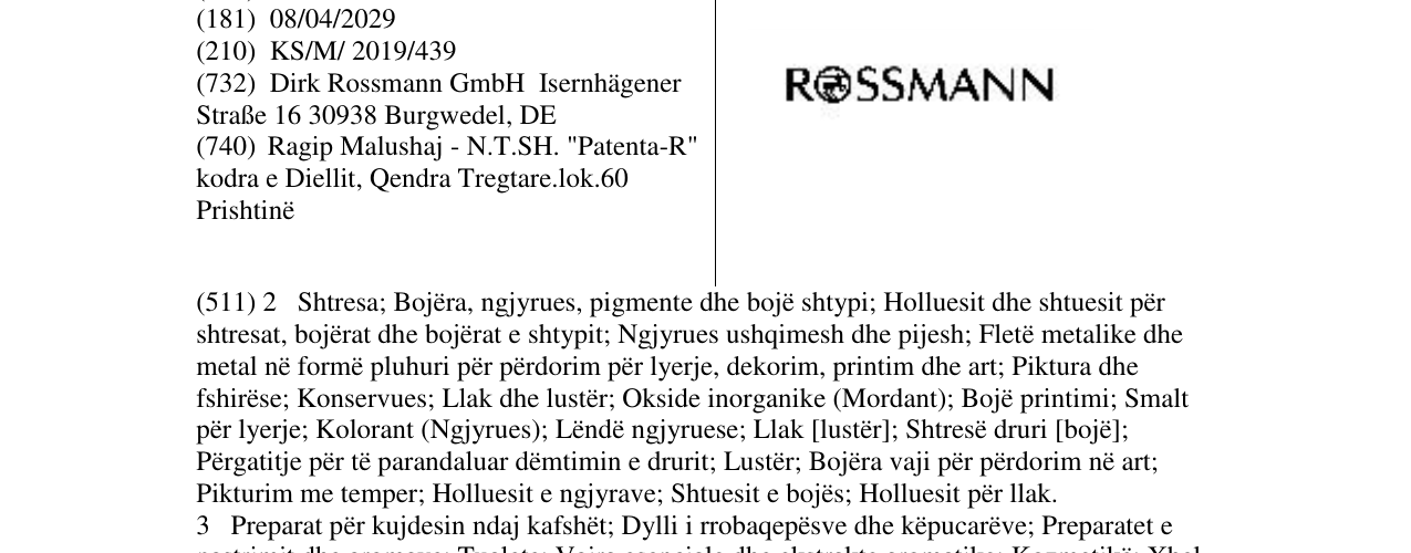 Zëri i markës ROSSMANN në buletin