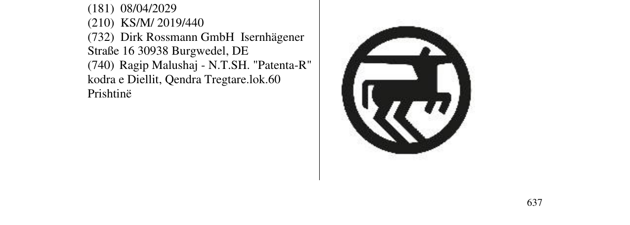 Zëri i markës Markë figurative në buletin