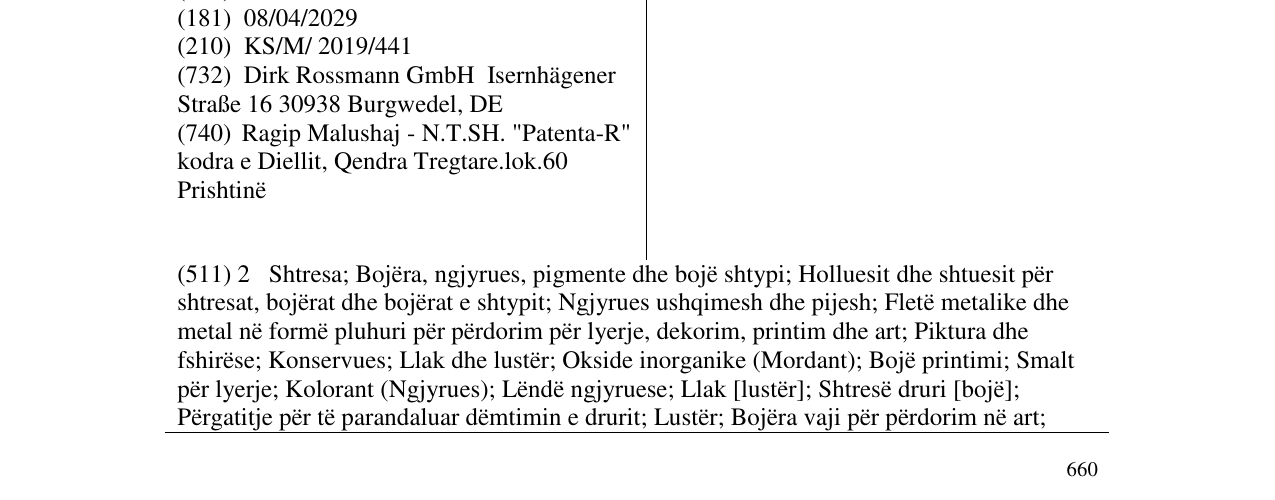 Zëri i markës Rossmann në buletin