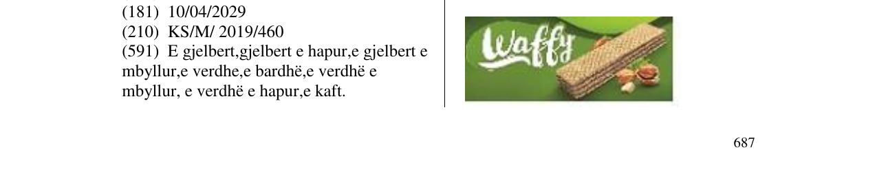 Zëri i markës Waffy në buletin