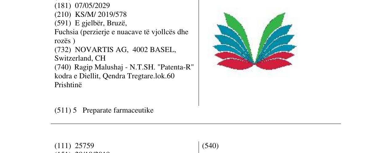 Zëri i markës Markë figurative në buletin