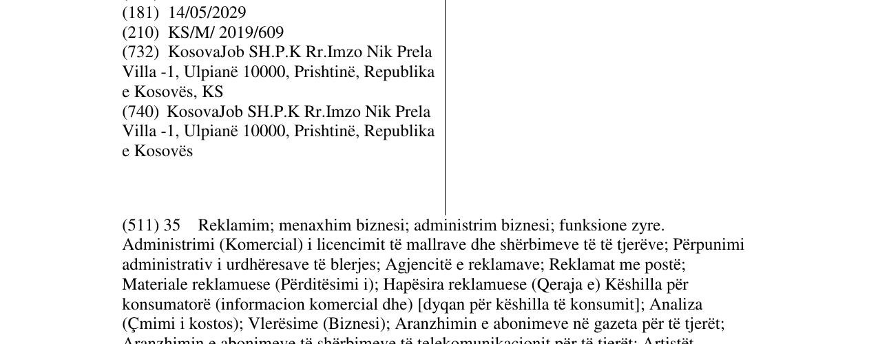 Zëri i markës KOSOVAJOB në buletin