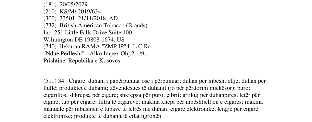 Zëri i markës SLOW CURED në buletin