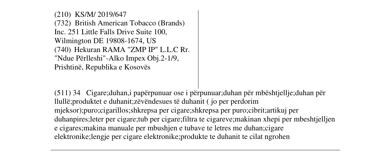 Zëri i markës LUCKY STRIKE WILD në buletin