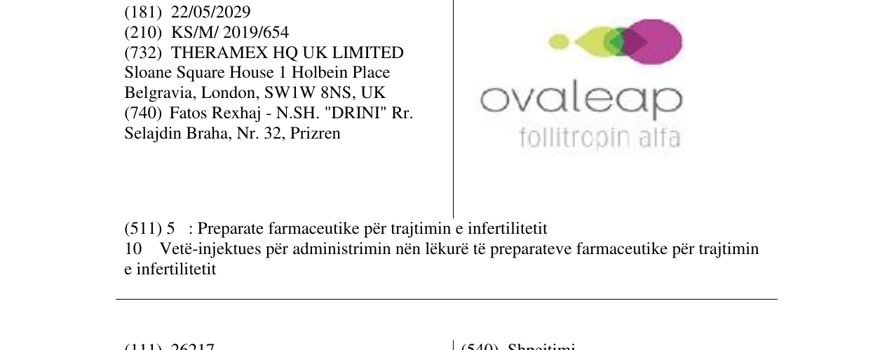 Zëri i markës ovaleap në buletin