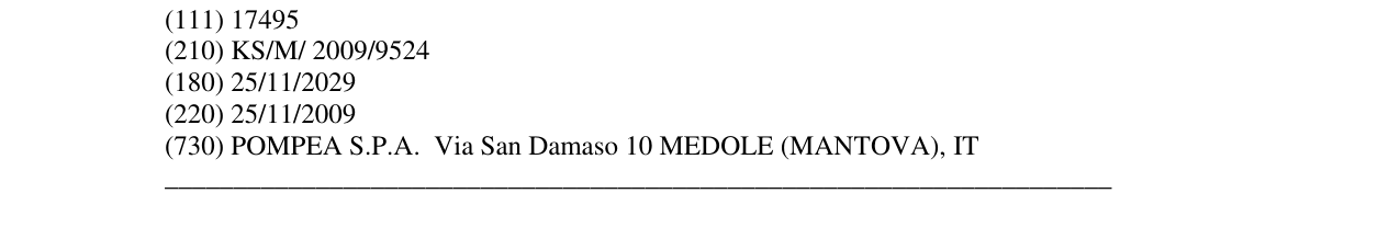 Zëri i markës pompea në buletin
