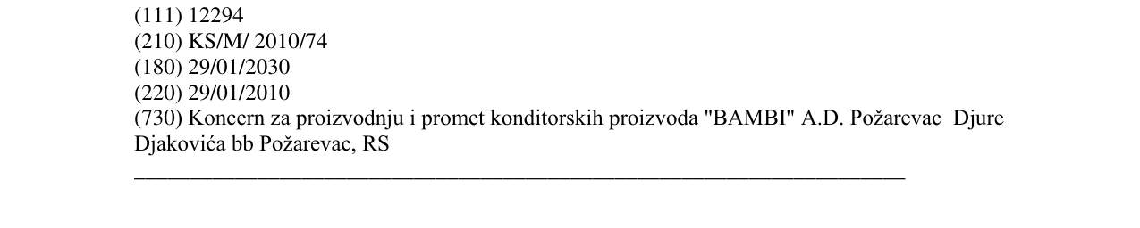 Zëri i markës CHOCO lane në buletin