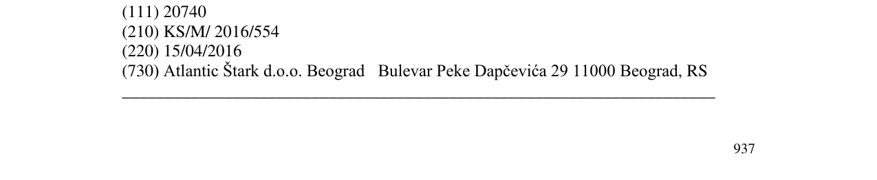 Zëri i markës Najlepse zelje në buletin