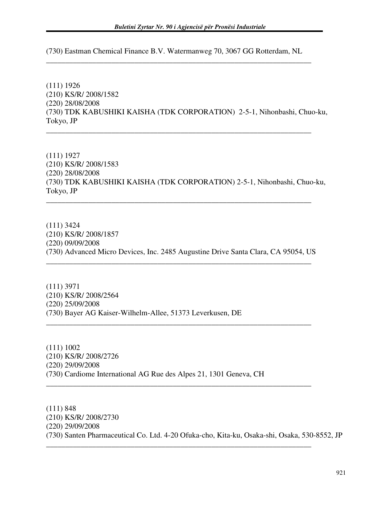 Page 921 du bulletin