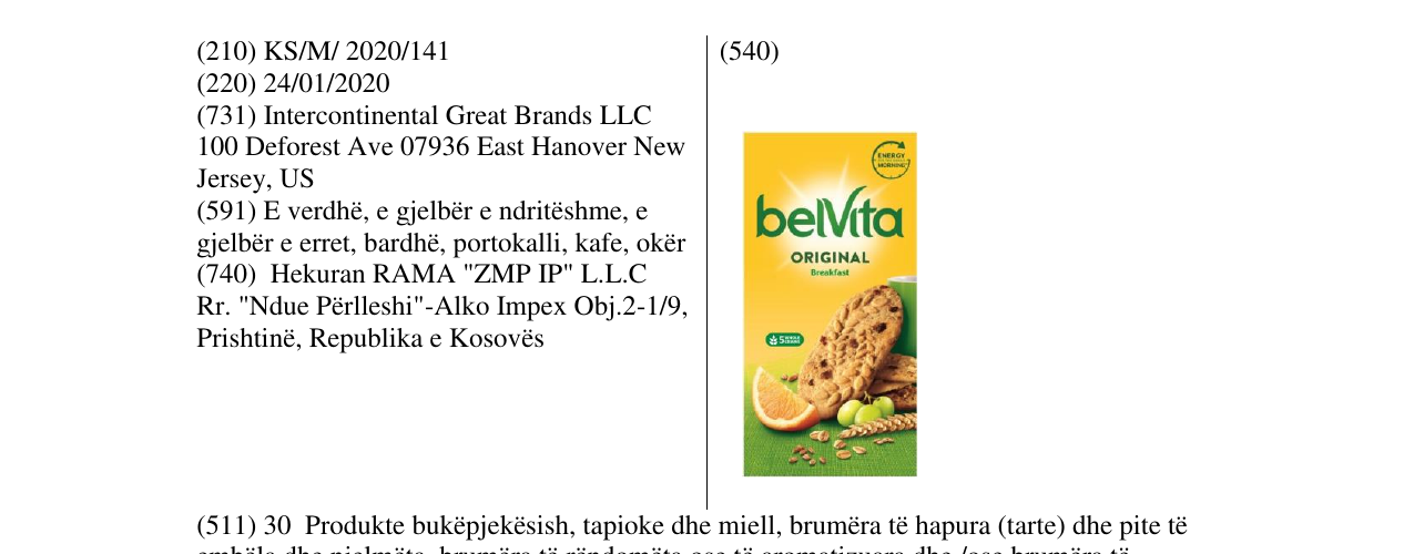 Zëri i markës belVita në buletin