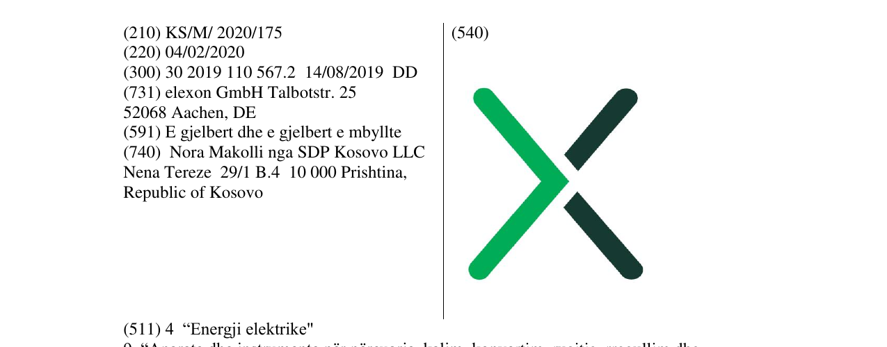 Zëri i markës Markë figurative në buletin