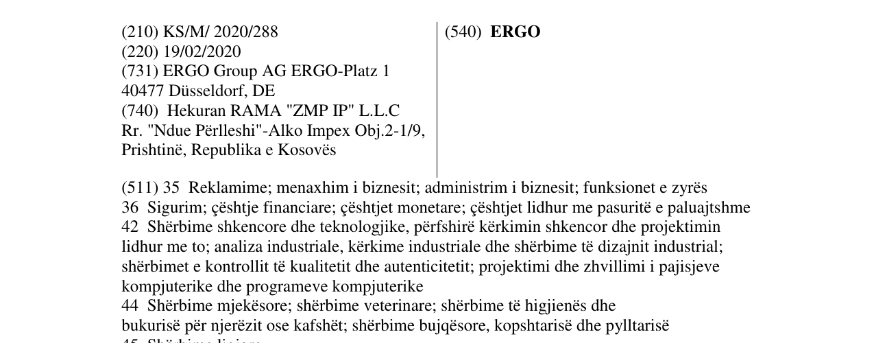 Zëri i markës ERGO në buletin
