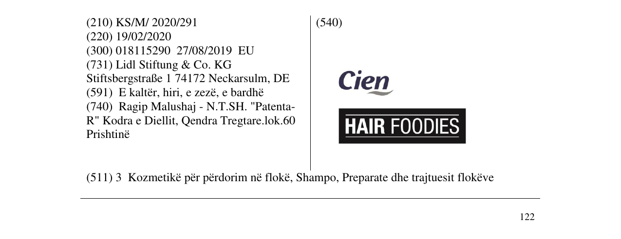 Zëri i markës Cien HAIR FOODIES në buletin