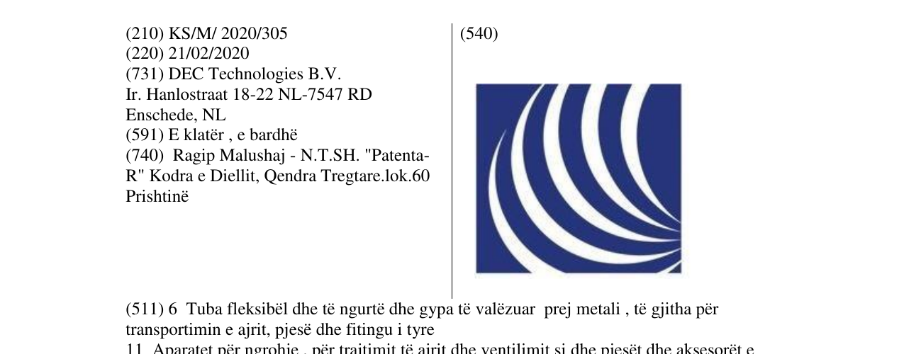 Zëri i markës Markë figurative në buletin