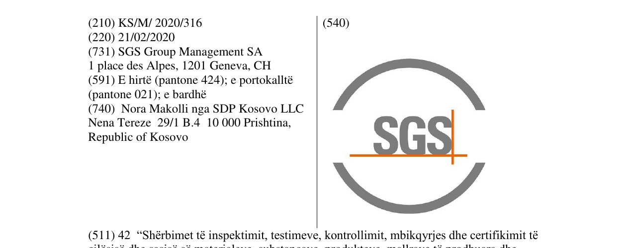 Zëri i markës SGS në buletin