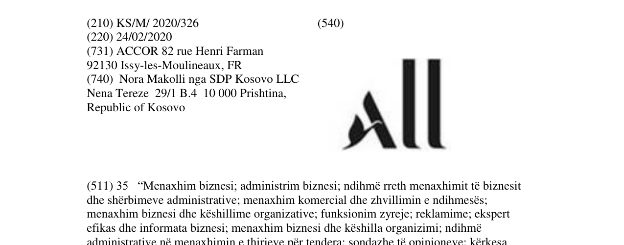Zëri i markës ALL në buletin