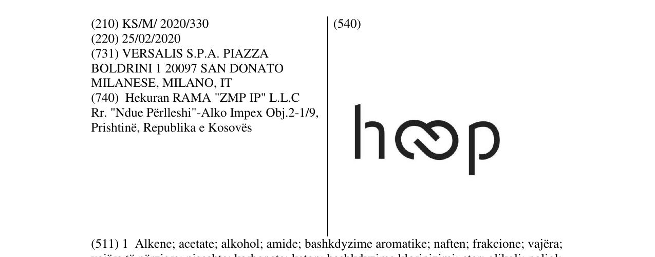 Zëri i markës HOOP në buletin