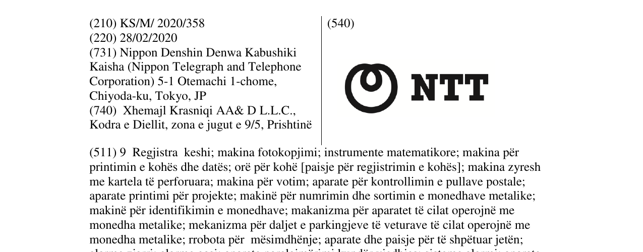 Zëri i markës NTT në buletin