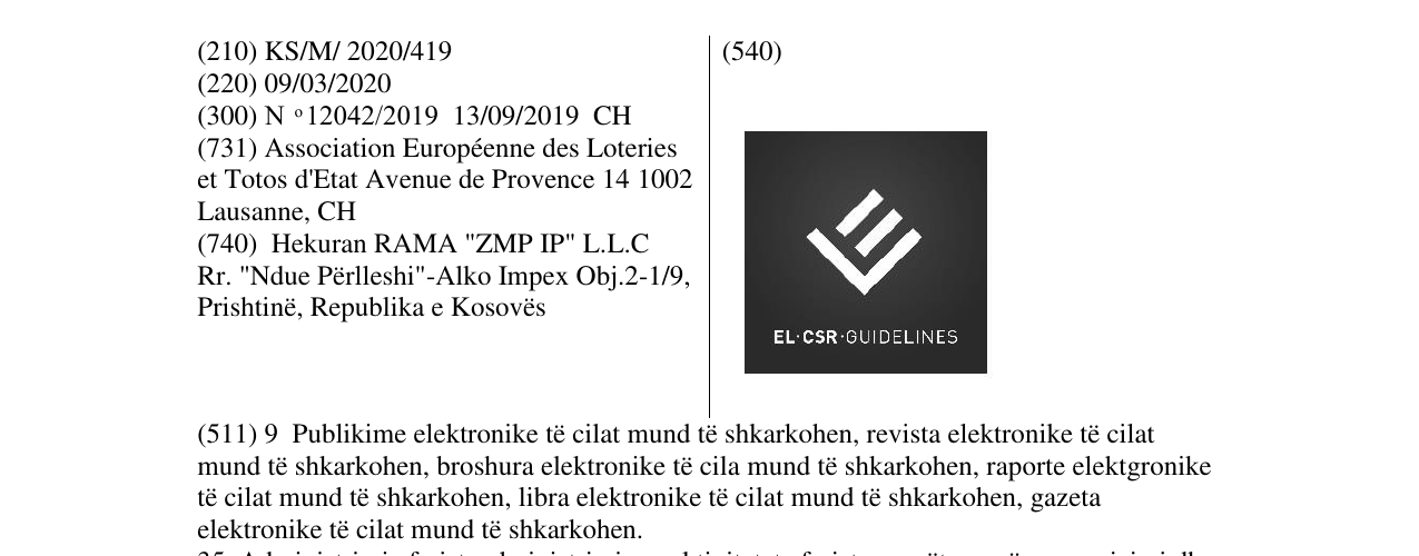 Zëri i markës EL-CSR në buletin