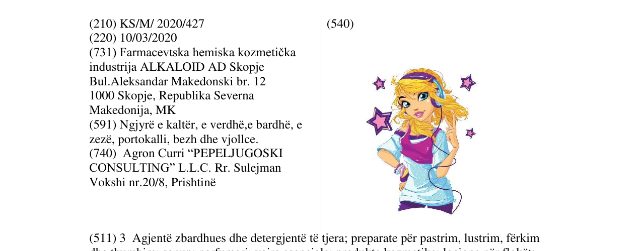 Zëri i markës BECUTAN në buletin