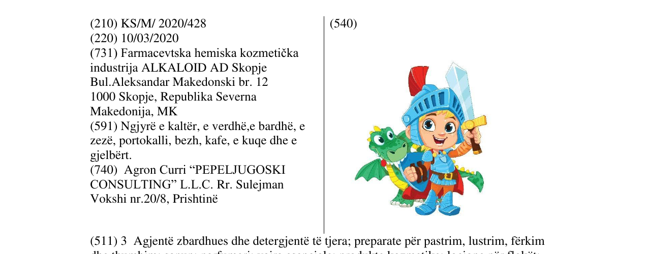 Zëri i markës BECUTAN në buletin