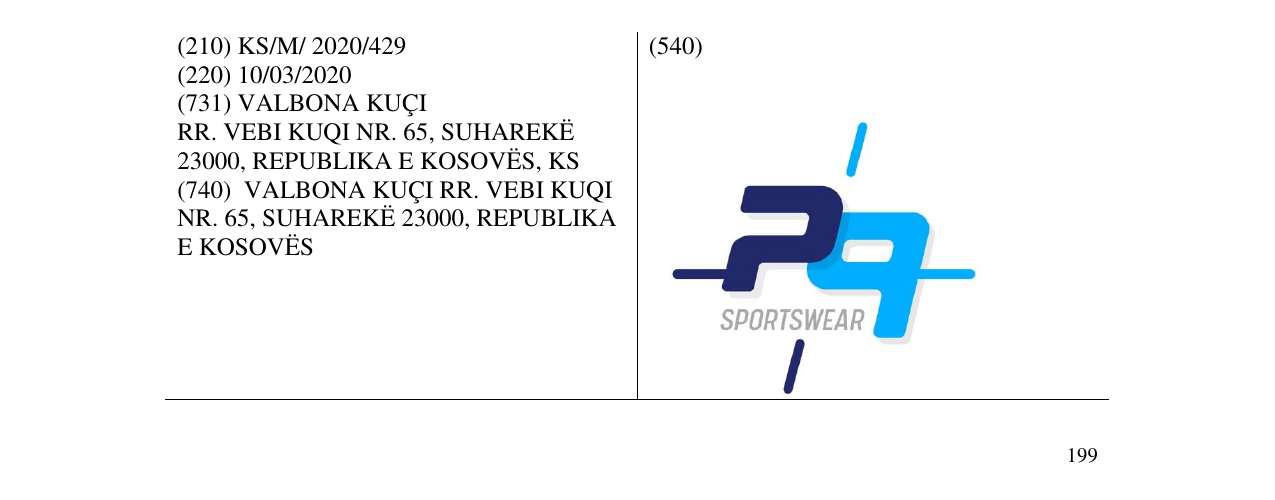 Zëri i markës P9 SPORTSWEAR në buletin