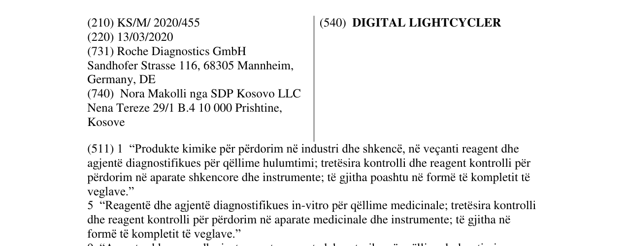 Zëri i markës DIGITAL LIGHTCYCLER në buletin