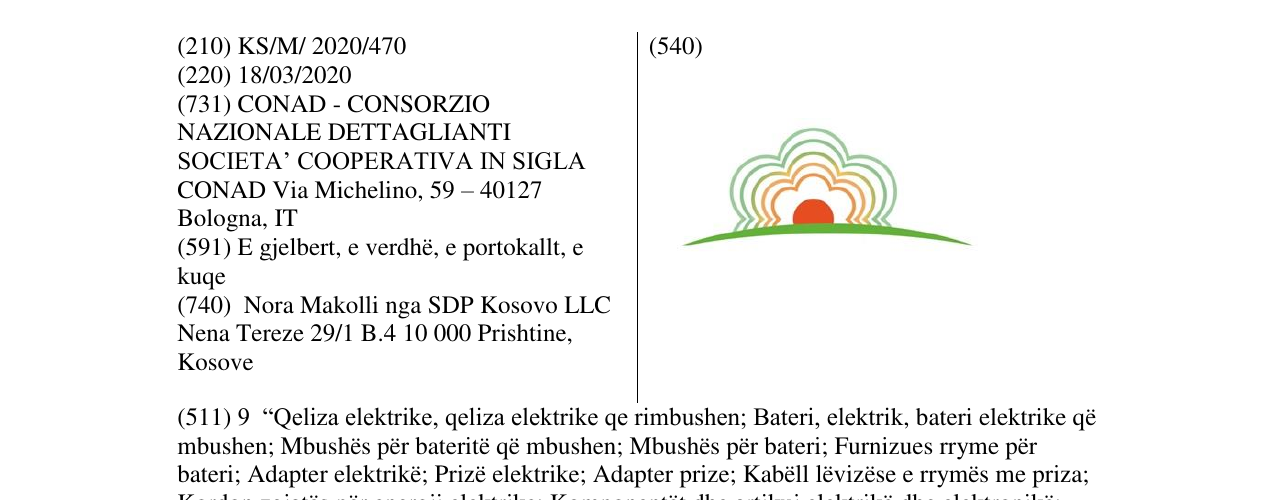 Zëri i markës CONAD në buletin