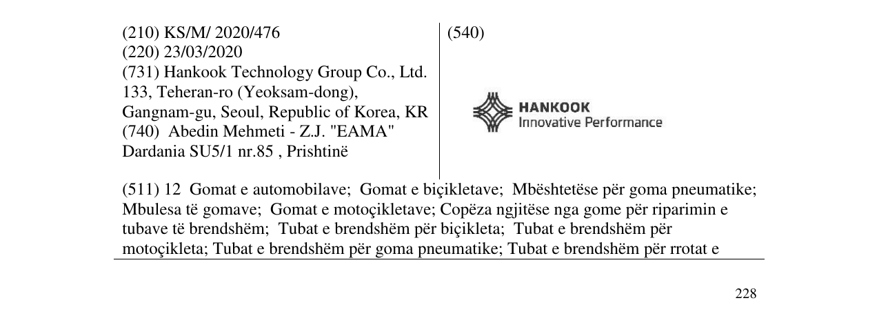 Zëri i markës Hankok në buletin
