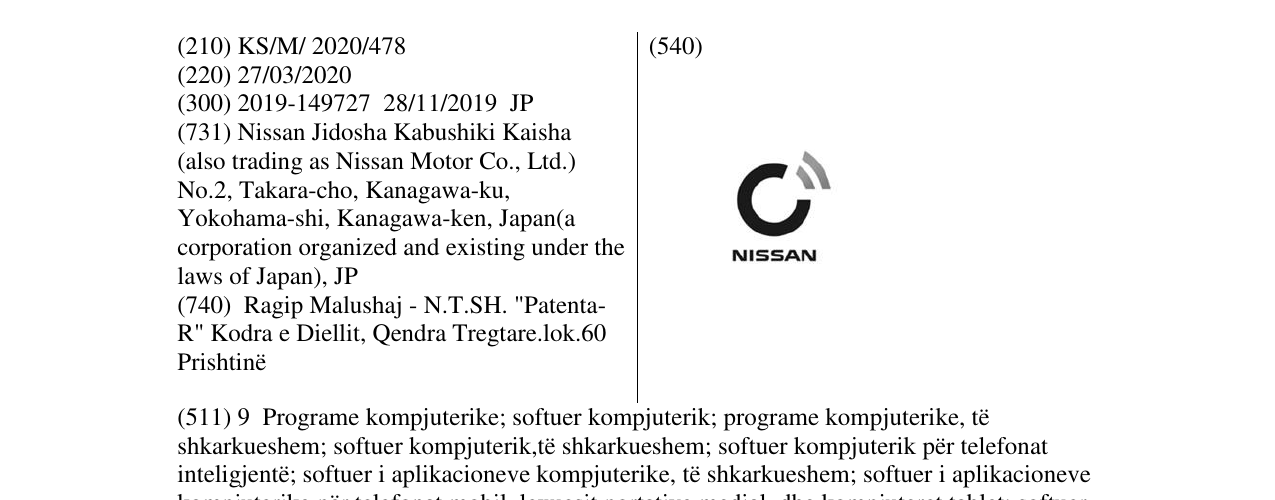 Zëri i markës NISSAN në buletin