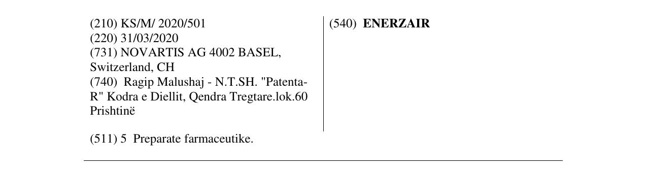 Zëri i markës ENERZAIR në buletin