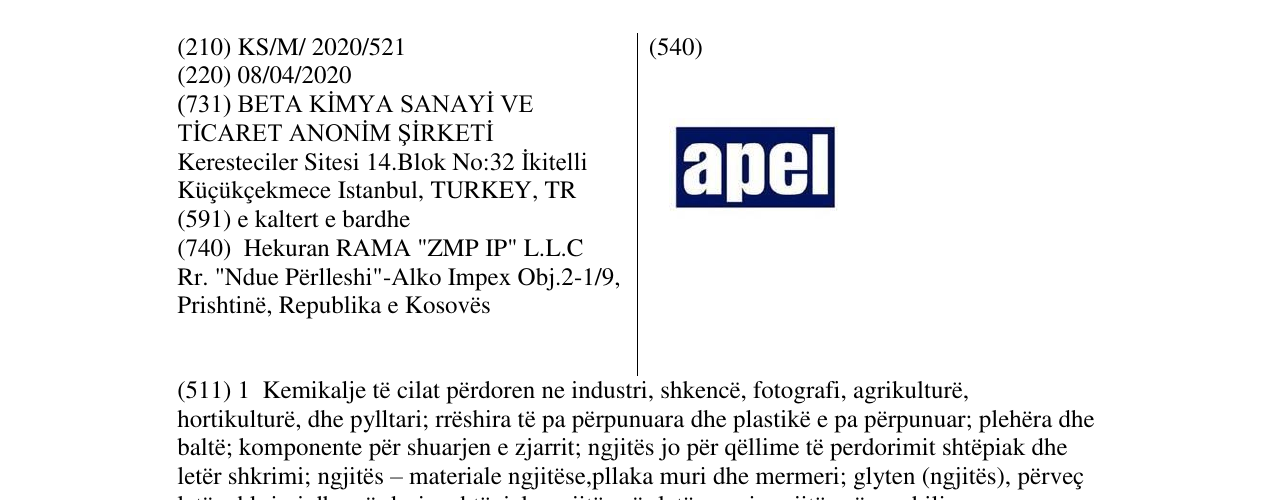 Zëri i markës apel në buletin