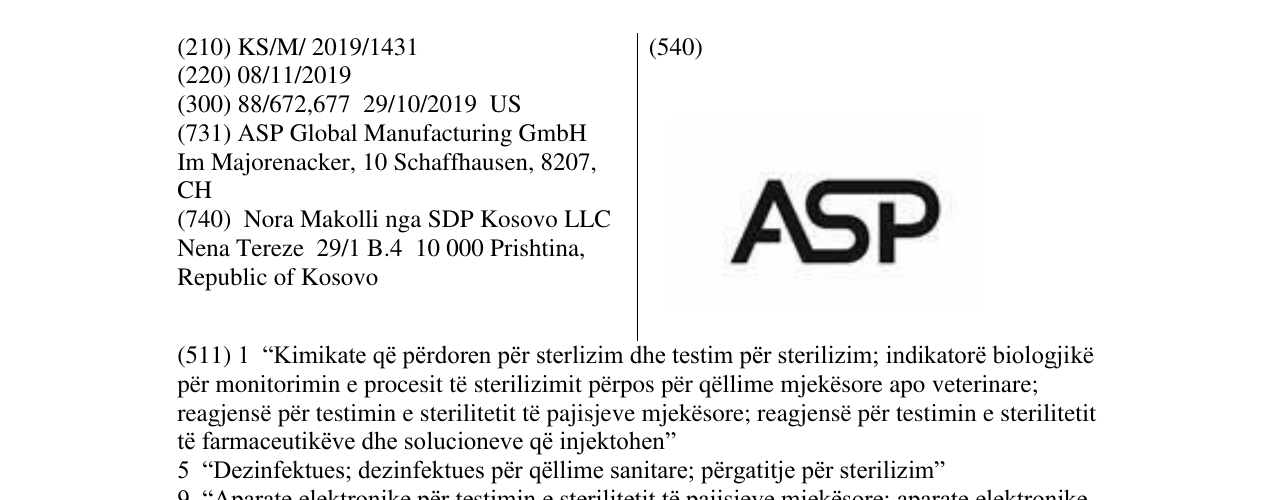 Zëri i markës ASP në buletin