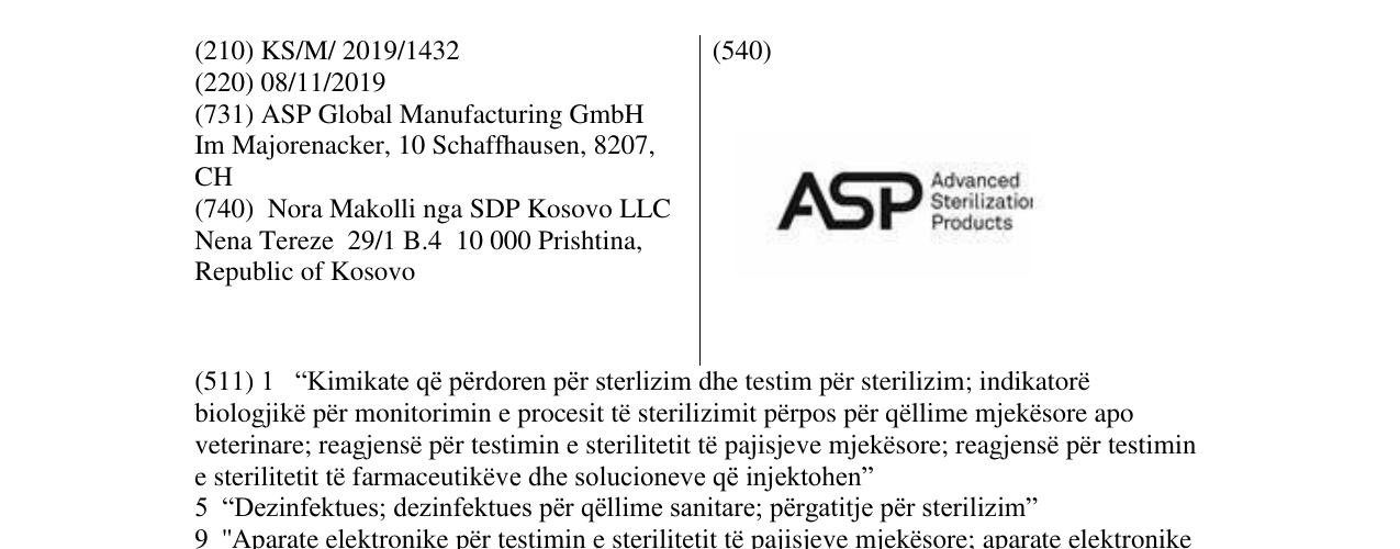 Zëri i markës ASP në buletin