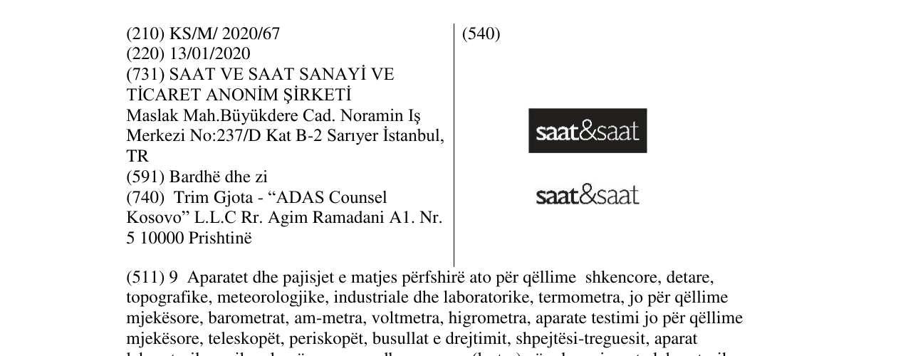 Zëri i markës saat&saat në buletin