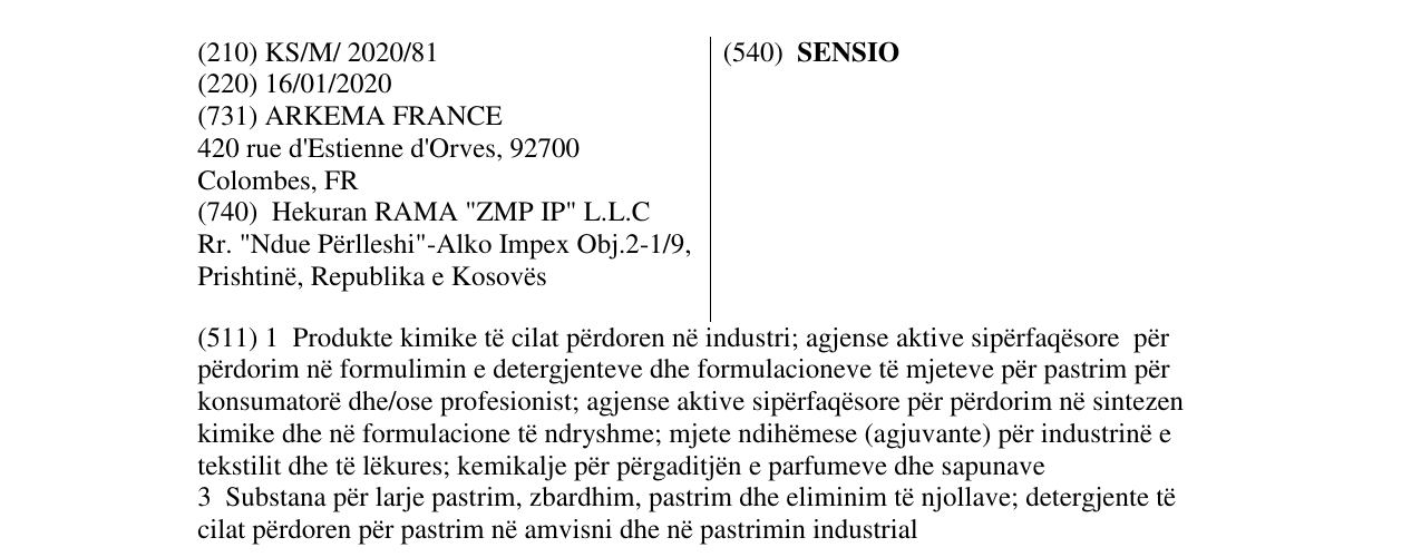 Zëri i markës SENSIO në buletin