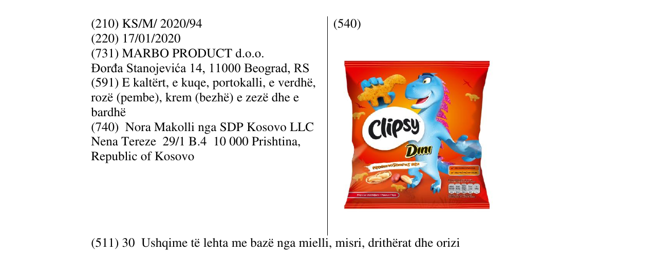 Zëri i markës Clipsy në buletin