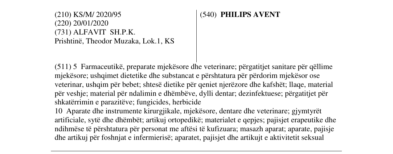 Zëri i markës PHILIPS AVENT në buletin