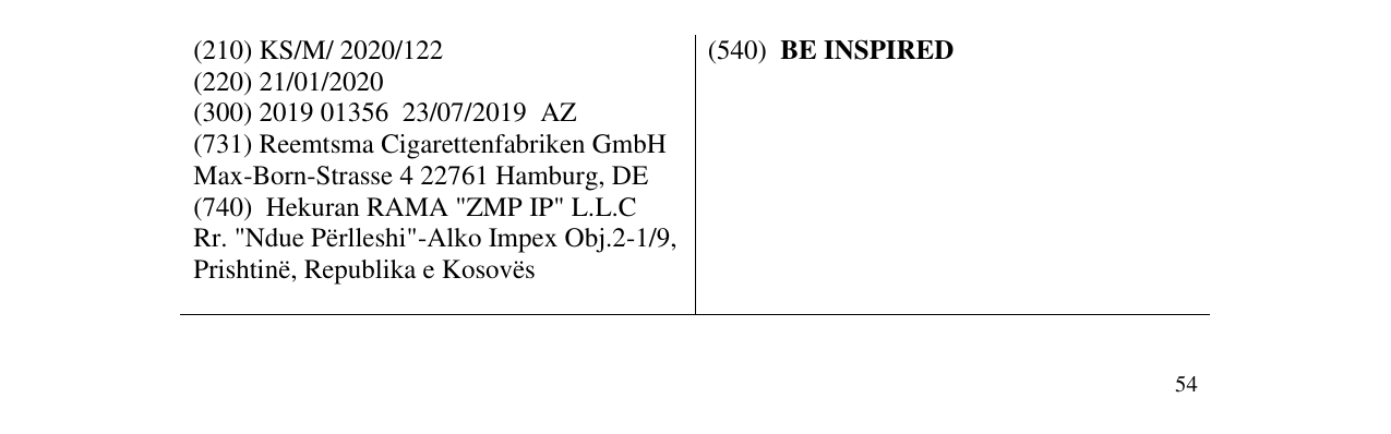 Zëri i markës BE INSPIRED në buletin