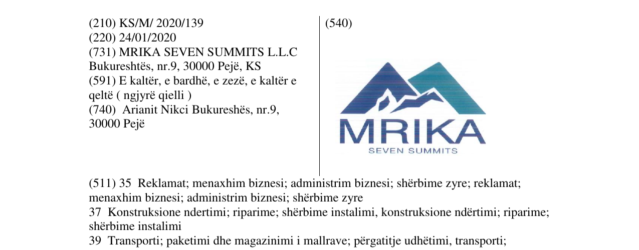 Zëri i markës Markë figurative në buletin