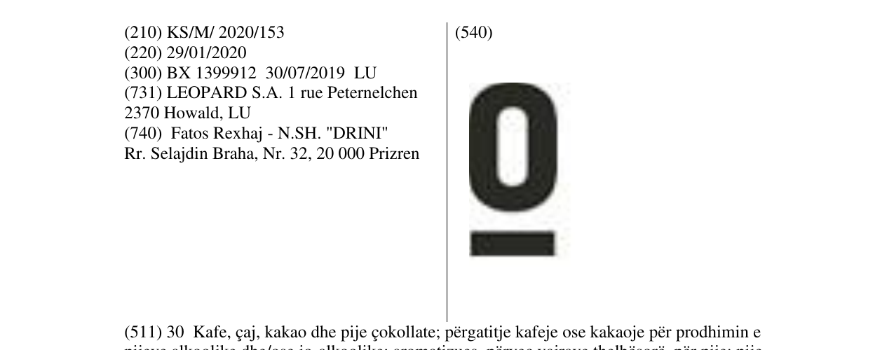 Zëri i markës Markë figurative në buletin