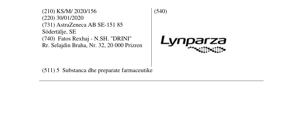 Zëri i markës Lynparza në buletin